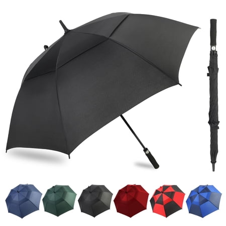 Automatic Open Golf Umbrella 54/62/68/72 Inch Extra Large Oversize Double Vented Stick Windproof Waterproof For Men And Women
