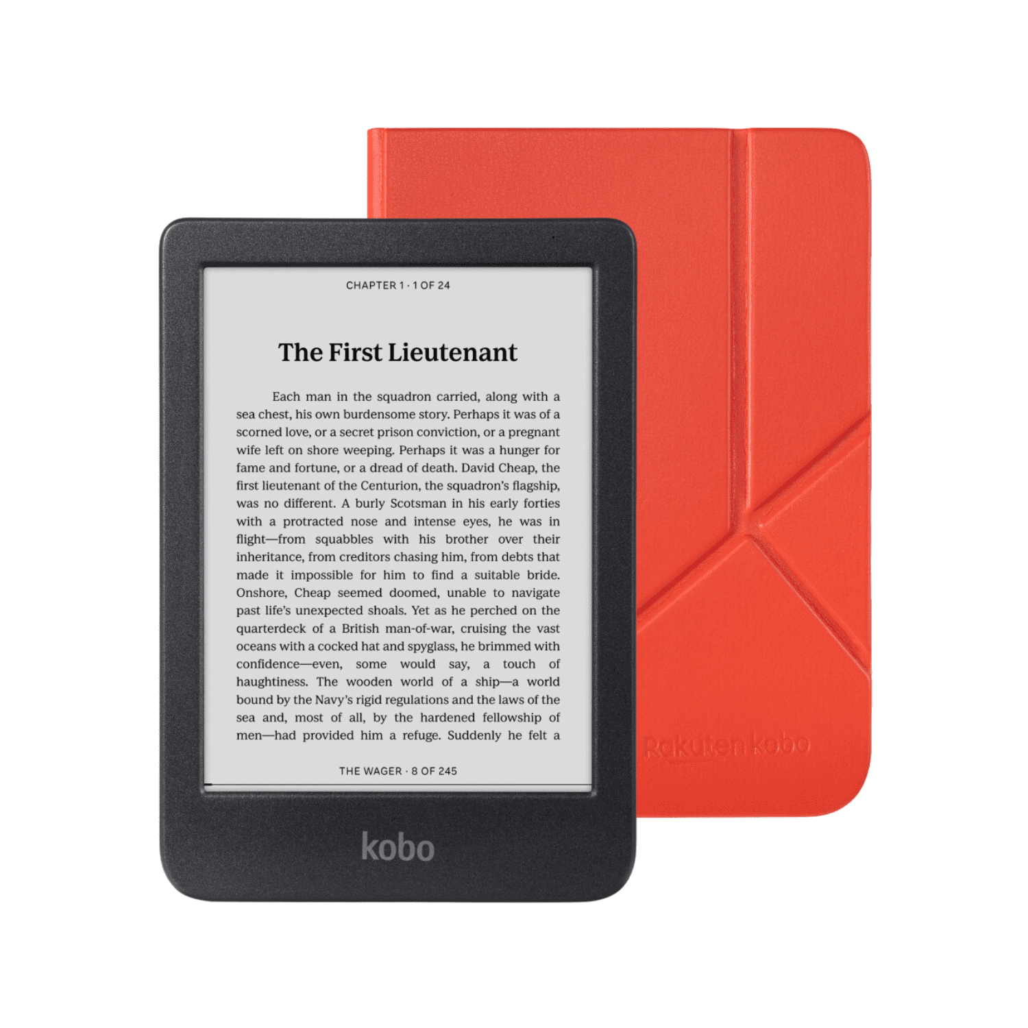 Kobo Clara BW eReader with Cayenne Case