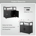 thumbnail image 2 of Feasto Garden Potting Bench with Storage Cabinet,Outdoor Gardening Table, 2 of 8