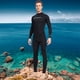 thumbnail image 1 of Trajes de neopreno para hombres Traje de buceo con protección solar transpirable Accesorios para exteriores (Negro M), 1 of 8