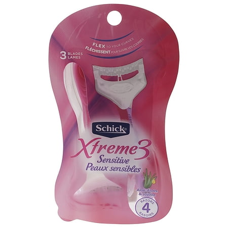 Schick Xtreme3 Sensitive Women's Disposable Razors, 4 Ct