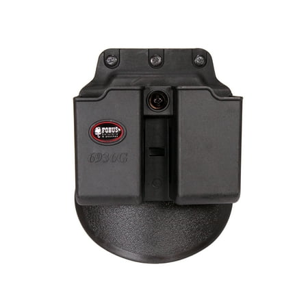 Double Paddle Mag Pouch - Fobus 6936GNDP Paddle Double Magazine Pouch Fits Glock 36 Polymer Black