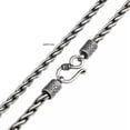 thumbnail image 5 of K-KED Real S925 Sterling Silver Necklace Women Men 4mm Solid Twist Rope Link Chain-50cm/20inch-38-39g, 5 of 7