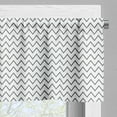 thumbnail image 3 of Ambesonne Modern Window Valance, Zig Zag Chevron Waves, 42" x 12", Grey White, 3 of 5