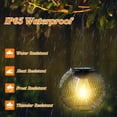 thumbnail image 4 of Upgraded Solar Lantern Outdoor - Fairy-Style IP65 Waterproof 300mAh Battery, Reticulated Metal for Patio Garden Holiday Décor, 4 of 8