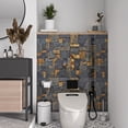 thumbnail image 5 of Brick Wallpaper Peel and Stick 12''x12118'' 3D Textured Faux Brick Stick on Wallpaper Removable Blacksplash Contact Paper Waterproof Self Adhesive Brick Wall for Kitchen Bedroom Cabinets, 5 of 14