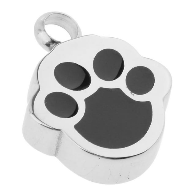 Plata, Negro, Lindo, , Perro, cineraria cineraria cineraria, Ceniza, Ataúd, Cremaciones, Colgante, Artesanía jinwen Memorial Pet colgante