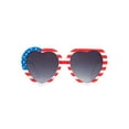 thumbnail image 1 of Gravity Shades Lunettes de Soleil Surdimensionnées en Forme de Cœur, Rouge/blanc, 1 of 1
