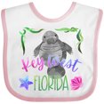 thumbnail image 3 of Inktastic Key West Florida Cute Swimming Manatee Boys or Girls Baby Bib, 3 of 4