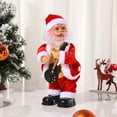 thumbnail image 2 of Santa Shaking Hips and Playing Guitar with Music Christmas Little Old Man Decoration Doll, 2 of 7