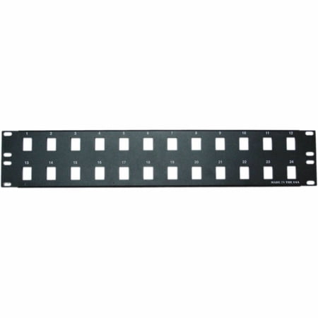 CableWholesale 68PB-01024 Rackmount 24 Port Blank Keystone Patch Panel  2U price history on PriceWatchPro
