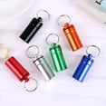 thumbnail image 4 of Waterproof Aluminum Pill Box Bottle Cache Drug Holder Keychain Medicine Box, 4 of 15