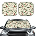 thumbnail image 2 of Windshield Sun Shade, Flowers Insects Foldable Car Sun Shade Windshield For Front, 2 Pieces, 2 of 4