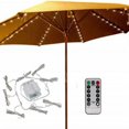 thumbnail image 1 of Umbrella String Lights, Umbrella Lighting LED Strip Lights with Remote Control, Rechargeable Battery, 104 LEDs, for Umbrella Tent Decoration, 1 of 5
