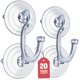 thumbnail image 1 of Set de colgador de guirnaldas SEWANTA Giant Suction para puerta de cristal, 2 unidades, 1 of 7