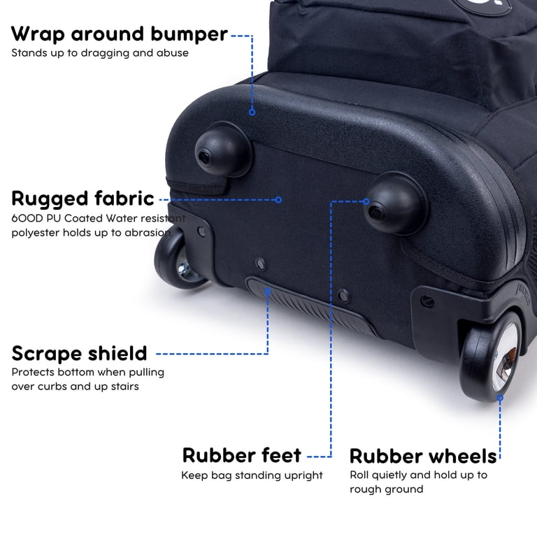 J World Sundance 20" Rolling Backpack, 15.6" Laptop Sleeve photo 4