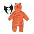 thumbnail image 4 of URMAGIC My First Halloween Outfit Newborn Baby Boy Cosplay Clothes Infant Bat Costume Hoodie Romper Playsuit Jumpsuits 3-18 Months, 4 of 12