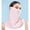Pink, variant on QSAWXQZ Unisex Sun Protection Face Cover Ear Loop Breathable Lightweight Neck Gaiter Free Size