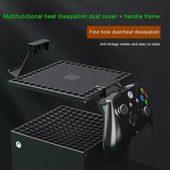 Dust Cover Controller Holder Compatible for Xbox Series X Console Holder Stand Mount Accessories