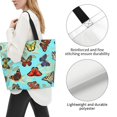 thumbnail image 3 of Fotbe Multicolored Butterflies Bolsa Tote Estética de Lona con Estampado para Mujer - Bolsa Reutilizable de Hombro Casual para Vacaciones, Compras, Trabajo y Gimnasio, 3 of 8