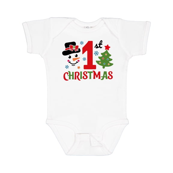 Inktastic 1st Christmas Boys or Girls Baby Bodysuit