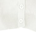thumbnail image 6 of Urban CoCo Women's 3/4 Sleeve V-Neck Cropped Cardigan (White, XL), 6 of 6