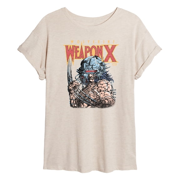 Wolverine - Weapon X - Juniors Oversized Graphic T-Shirt