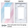 thumbnail image 3 of Yayeee Rocker Switch Wall Plate 3-Gang 6.5"x4.6" Home Decorative Outlet Cover, Blue Gradient, 3 of 6
