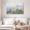 thumbnail image 2 of Elephant Stock Palm Trees At Bordighera 1884 Wall Art - Horizontal Canvas Wall Art - Living Room Wall Decor - Nature Canvas - Gray And Pink Decor By Claude Monet - 45" x 30", 2 of 8