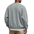 thumbnail image 5 of hoksml Men s Crew Neck Sweatshirt Cropped Loose Drop Shoulder Elastic Waist for Casual Daily Work Outdoor Comfort, 5 of 5