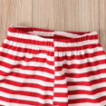 thumbnail image 5 of Conjuntos de ropa de manga larga con camiseta de Papá Noel y pantalones a rayas para bebés y niñas de Navidad, 5 of 5