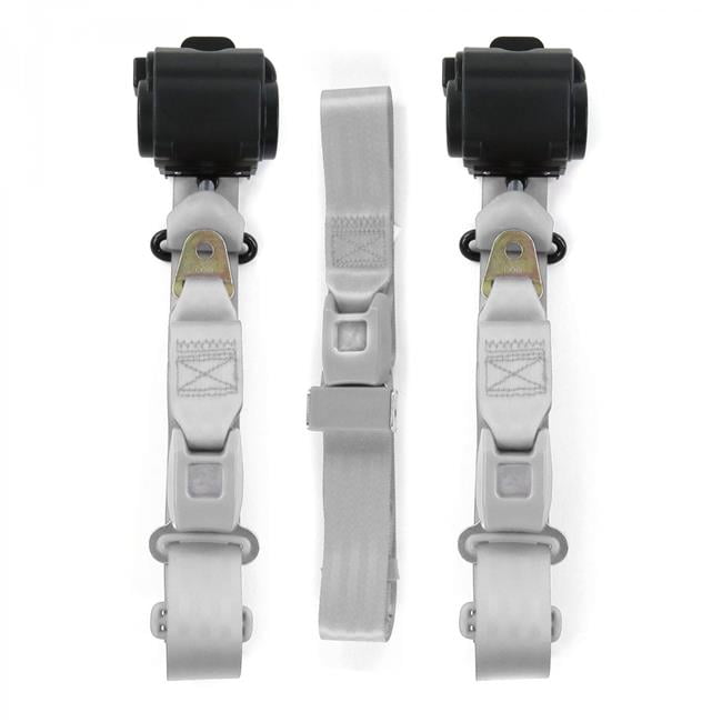 Grey 3 Point Retractable Car Safety Seat Belts Lap Seatbelts for Safe Driving Grey 3 Point Retractable Car Safety Seat Belts Lap Seatbelts for Safe Driving