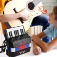 thumbnail image 1 of Jouet Accordéon Musical pour Enfants - 17 Touches, 8 Boutons de Basse, Sangle Réglable, Matériau ABS - Instrument de Musique Portable pour Développer le Rythme et le Talent (Noir), 1 of 7