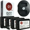 4x DOT-01 Brand 2200 mAh Replacement Sony NP-FW50 Batteries and Dual Slot USB Charger for Sony SLT-A55V Digital SLR Camera and Sony FW50