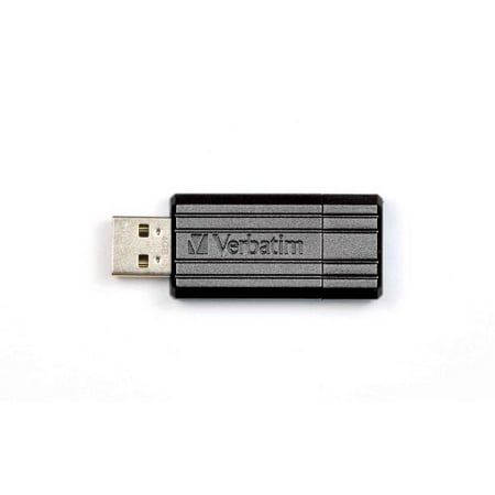 Verbatim Store 'n' Go PinStripe 32 GB USB 2.0 Flash Drive - Black - External Verbatim Store 'n' Go PinStripe 32 GB USB 2.0 Flash Drive - Black - External