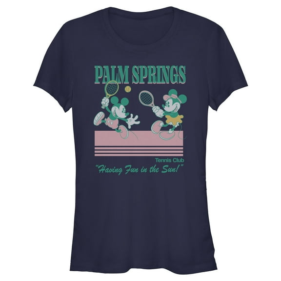 Junior's Mickey & Friends Fun in the Sun Graphic Tee Navy Blue 2X Large