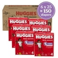 thumbnail image 3 of Huggies Little Movers Baby Diapers, Size 4 (22-37 lbs), 150 Count (Select for More), 3 of 16