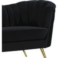 thumbnail image 5 of Meridian Furniture Margo Black Velvet Sofa, 5 of 7