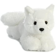 Aurora  12 in. Adorable Flopsie Arctic Fox Playful Ease Timeless Companions Stuffed Animal Toy, White