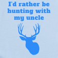 thumbnail image 2 of CafePress - Id Rather Be Hunting With My Uncle Body Suit - Baby Light Bodysuit, Size Newborn - 24 Months, 2 of 4