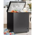 thumbnail image 2 of DISHUP 3.5 Cu.Ft Chest Freezer, Small Deep Freezer with Removable Basket, Adjustable Temperature, for Home/Office/Garage/Bar, 2 of 8