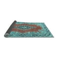 thumbnail image 2 of Ahgly Company Indoor Round Persian Light Blue Traditional Area Rugs, 3' Round, 2 of 4