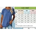 thumbnail image 4 of Sherrylily Women Short Sleeve Crewneck T Shirts Side Split Tees Casual Loose Fit Tops S-2XL, 4 of 4