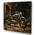 thumbnail image 2 of Designart "Vintage Bike In The Desert I" Motorcycle Wall Art Living Room, 2 of 7