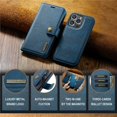 thumbnail image 5 of For iPhone 15 Pro DG.MING Crazy Horse Texture Detachable Magnetic Leather Phone Case,Blue,For iPhone 15 Pro, 5 of 9