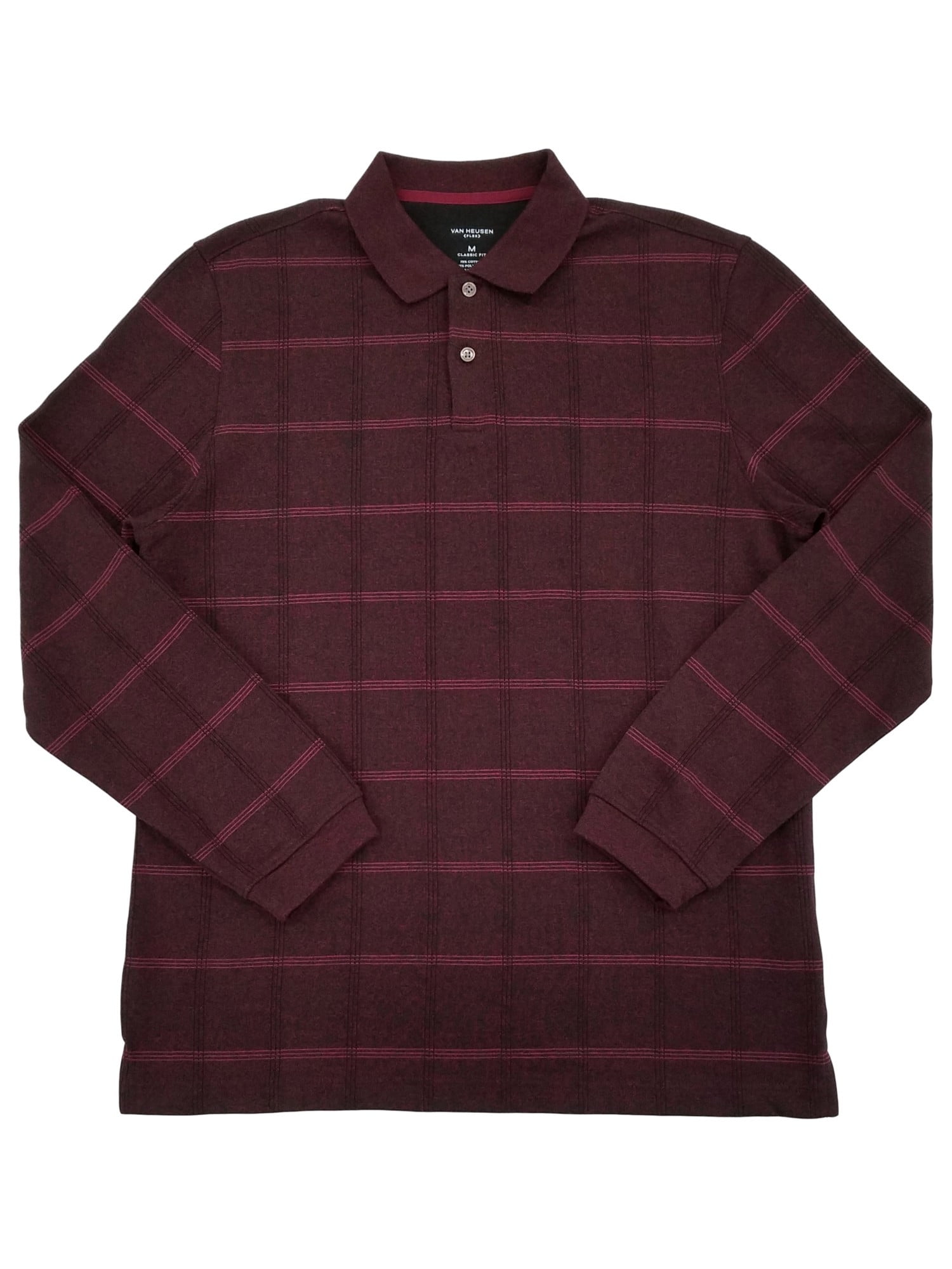 Van Heusen Mens Burgundy Classic Fit 