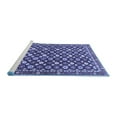 thumbnail image 2 of Ahgly Company Machine Washable Indoor Rectangle Persian Blue Traditional Area Rugs, 7' x 10', 2 of 4