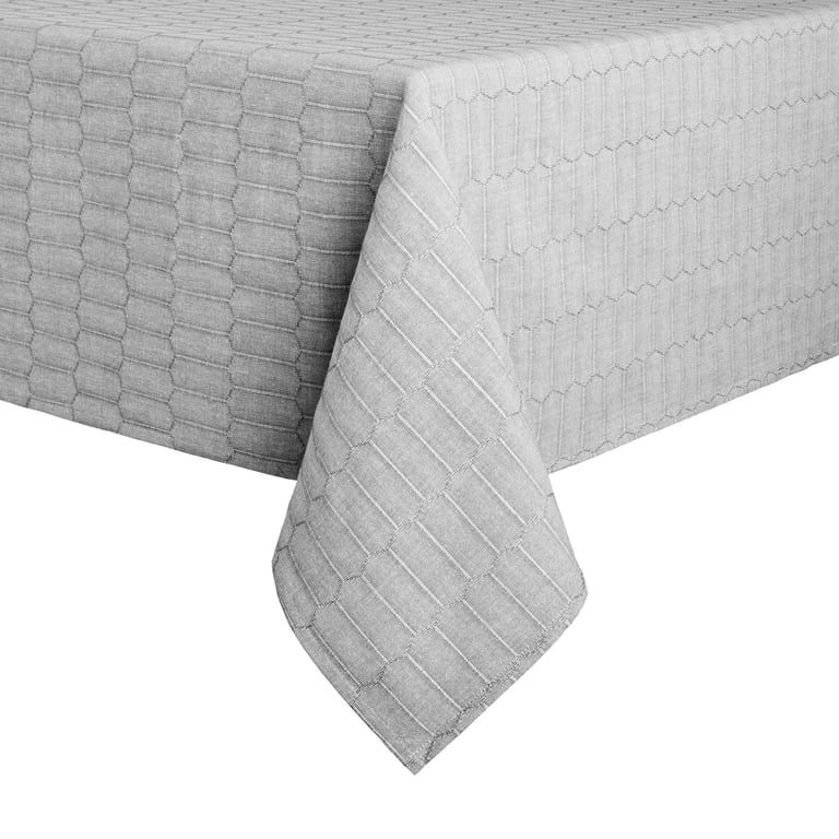 Martha Stewart Honeycomb Tablecloth, 60x120, Woven Textured