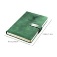 thumbnail image 3 of ROLKFUK A5 Lay Flat Notebook, Thick Paper Journal with Faux Leather Matte Cover, No Ink Bleed, 180° Lay Flat, Portable Green Office Notebook, 3 of 9