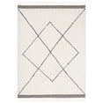 thumbnail image 2 of SAFAVIEH Easy Care Myrtle Cross Area Rug, 3' x 5', Ivory/Black, 2 of 12